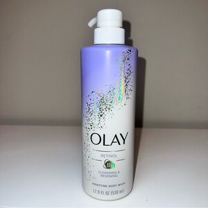 OLAY Nighttime Body Wash with Retinol - Purple and White